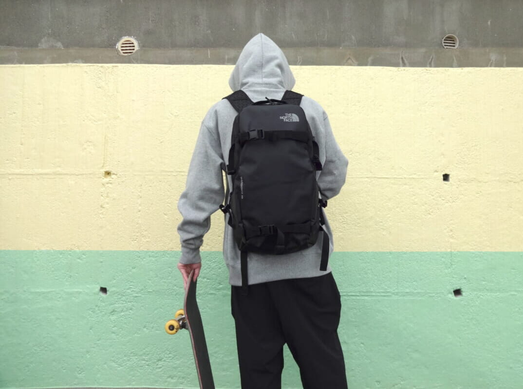 ザ・ノース・フェイスのスケートボード用バッグパックは、高い強度を