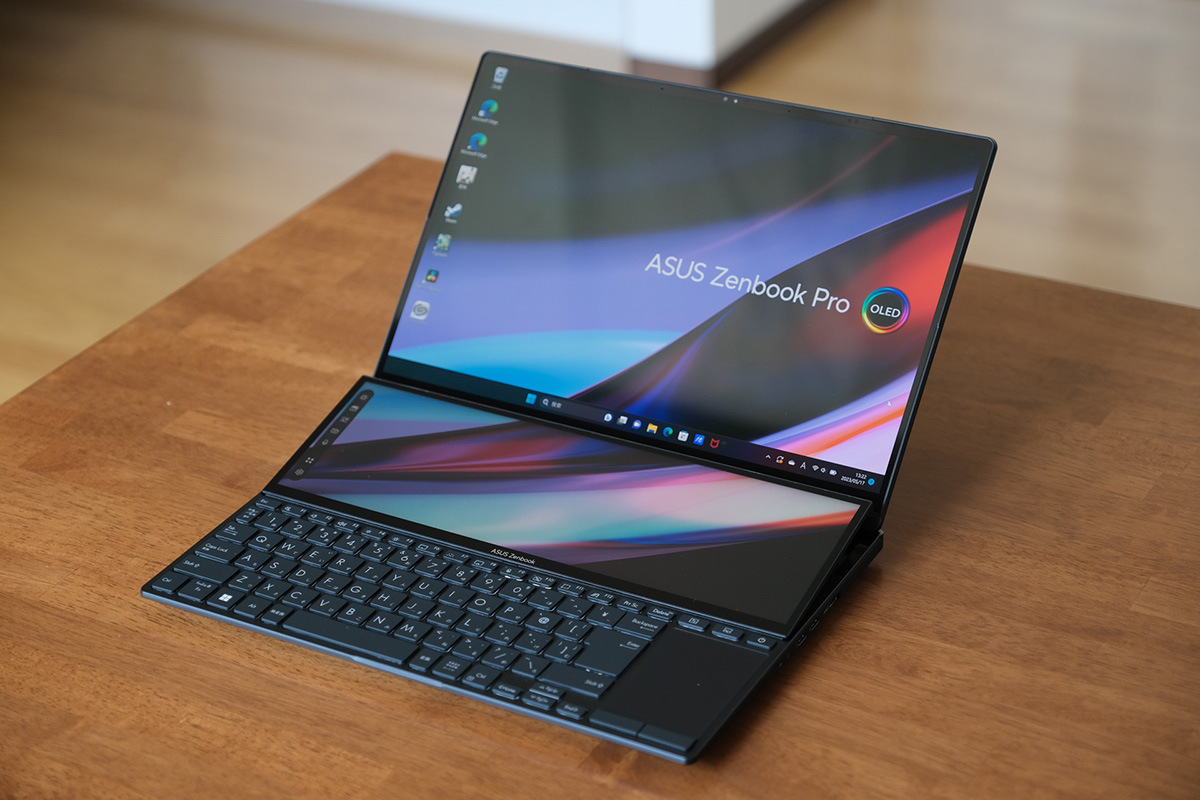 ASUSのディスプレイ2枚搭載のノートPCどう使う？「Zenbook Pro 14 Duo