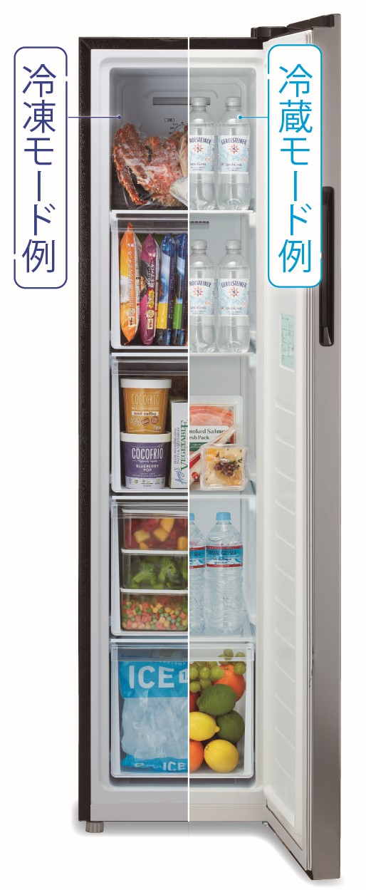 セカンド冷蔵庫にもなる！ アクアからスリムで大容量な冷凍庫「スリム