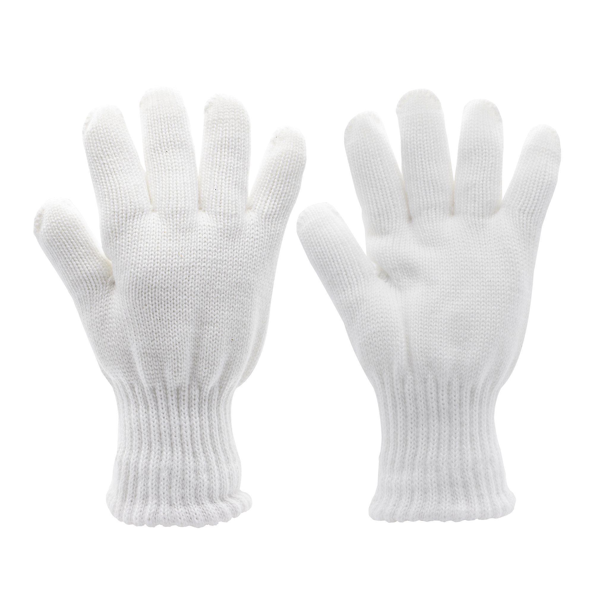 Knit Traffic Gloves -White – GFP Gloves- Finger Fashions