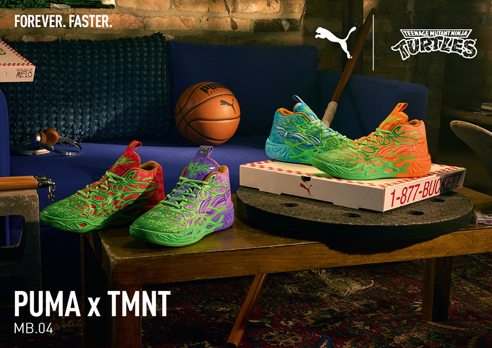 PUMA×ニンジャ・タートルズ！ラメロ・ボールのシグネチャーシューズ