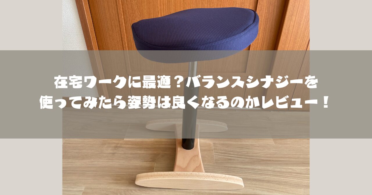 在宅ワークに最適？バランスシナジーを使ってみたら姿勢は良くなるのか