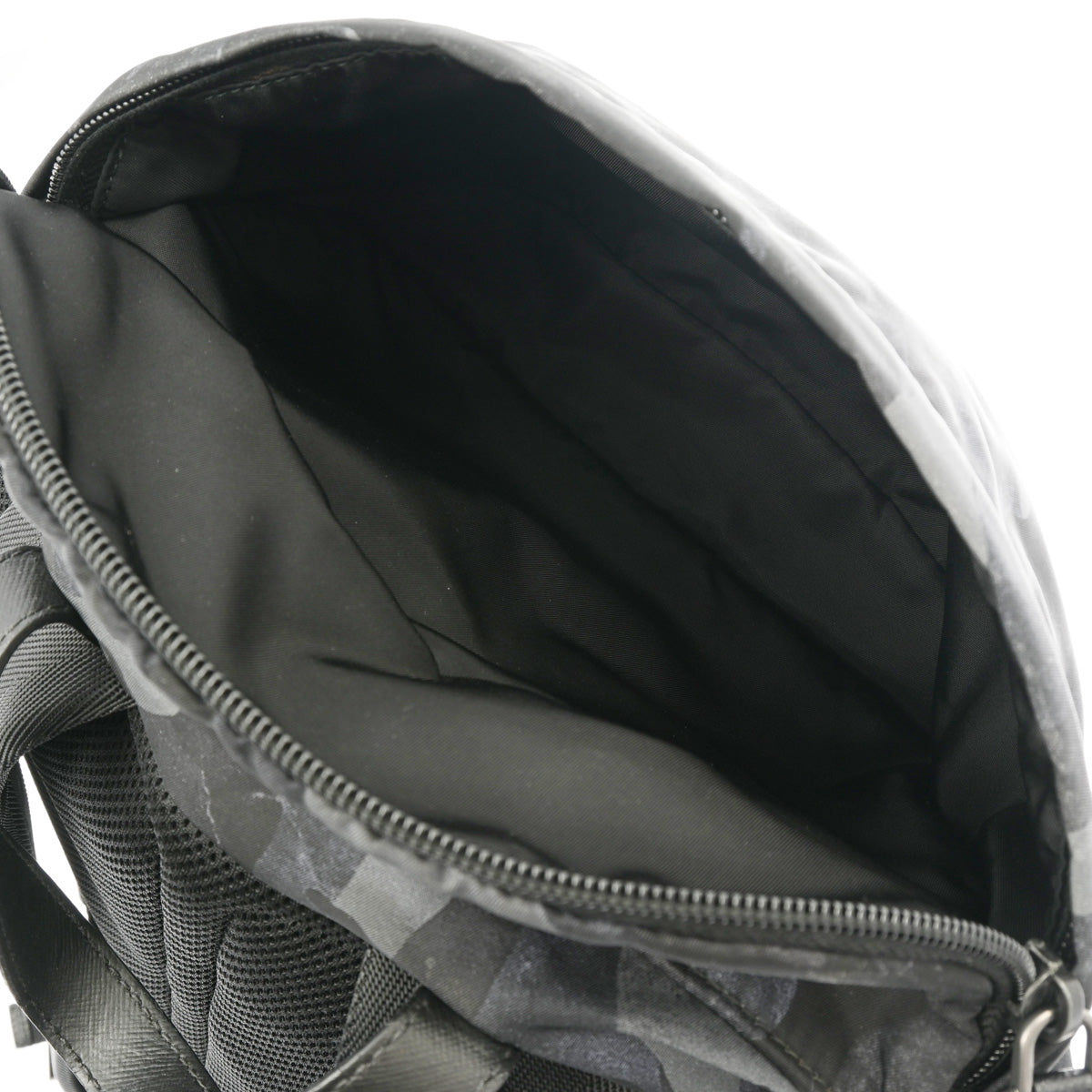 プラダバックパック カモフラージュ 迷彩柄 ネイビー/黒 メンズ