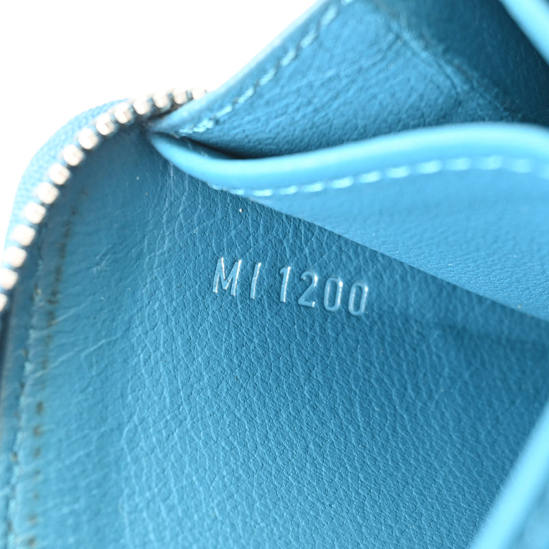 ルイヴィトンジッピーコインパース エキゾチックレザー ブルー