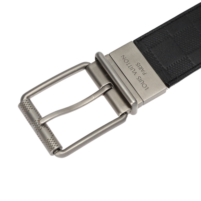 ルイヴィトン95cm ブラック メンズ レザー ベルト M9150 LOUIS VUITTON