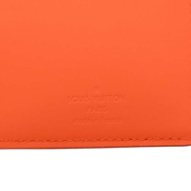 ルイヴィトンアエログラム ポルトフォイユブラザ NM オレンジ メンズ