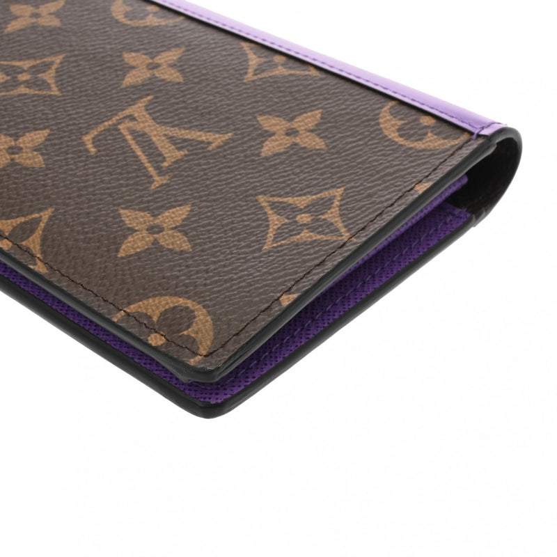 ルイヴィトンマカサー ポルトフォイユ ブラザ 14145 パープル メンズ