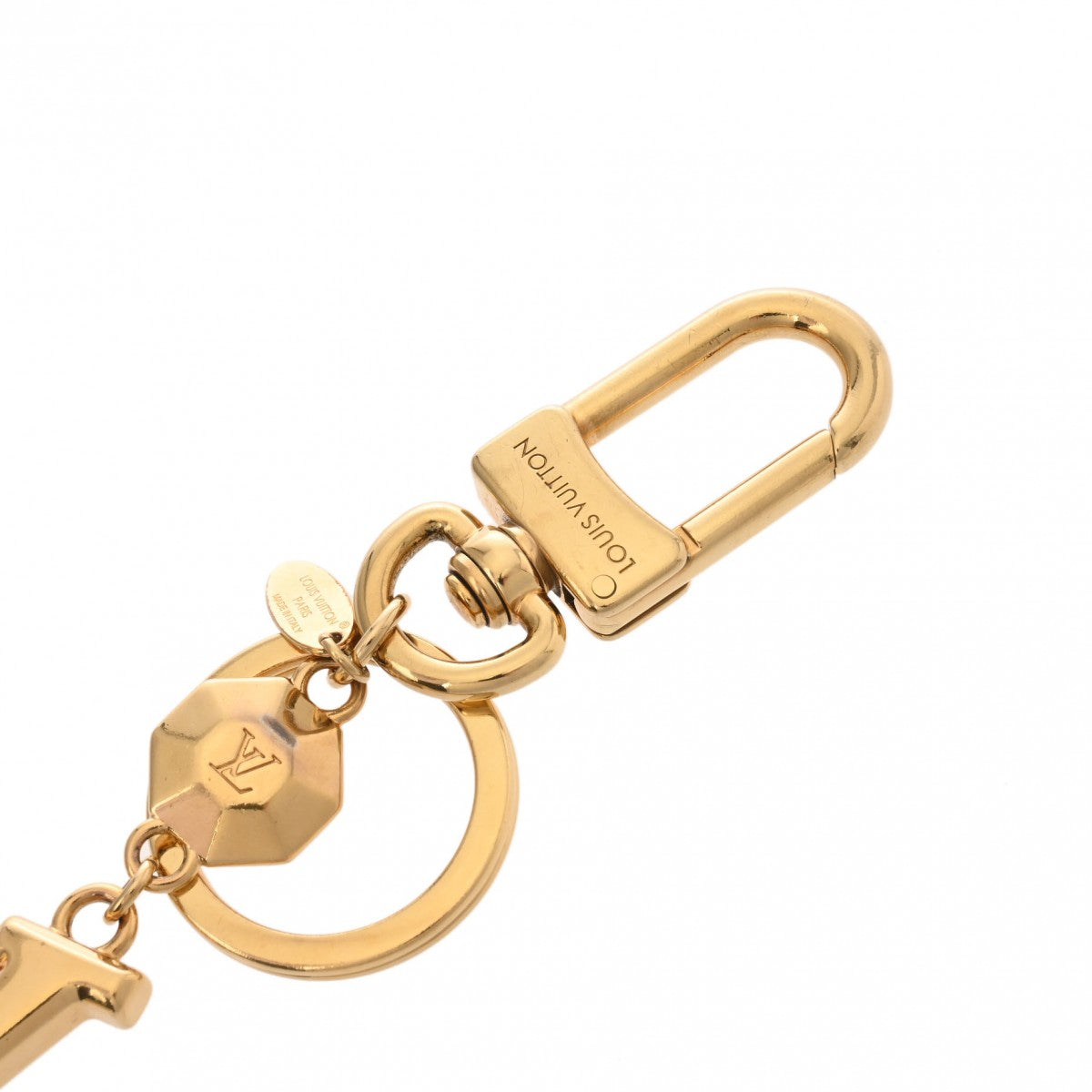 ルイヴィトンポルトクレ LV ファセット キーリング バッグチャーム