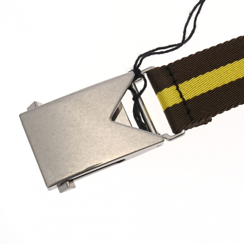 ボッテガヴェネタ ライン入り バイカラー イエロー/ブラウン メンズ