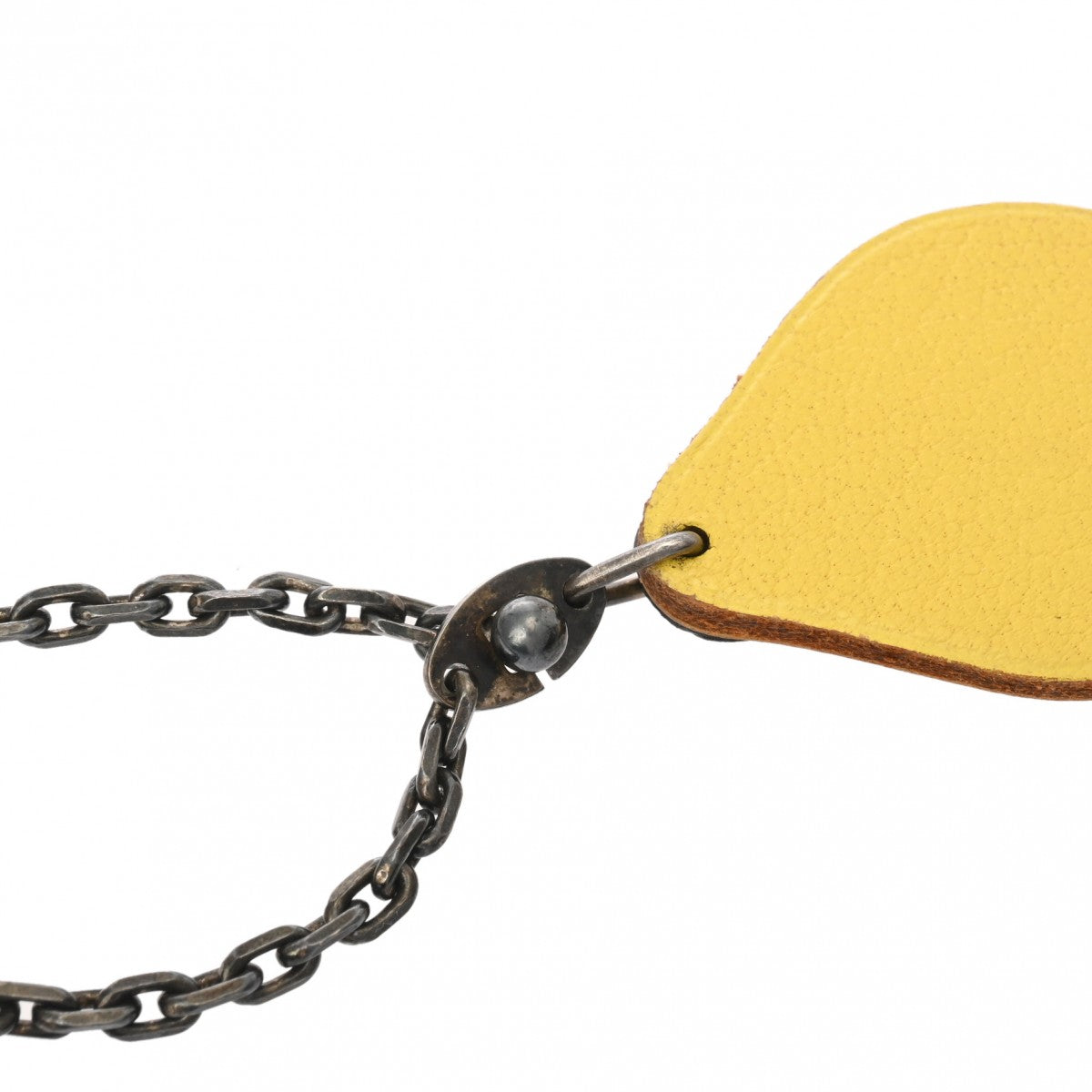 エルメスレモン 果物モチーフ バッグチャーム イエロー/シルバー金具