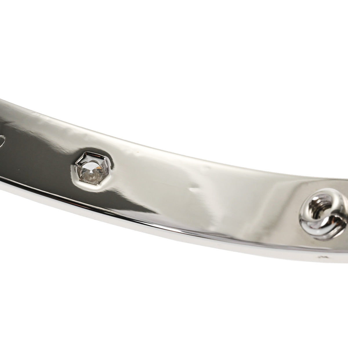 カルティエ ラブブレス オールダイヤ #23 ユニセックス K18ホワイト