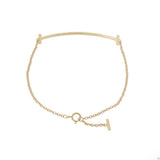 ティファニーTスマイルブレスレット スモール ダイヤ レディース K18