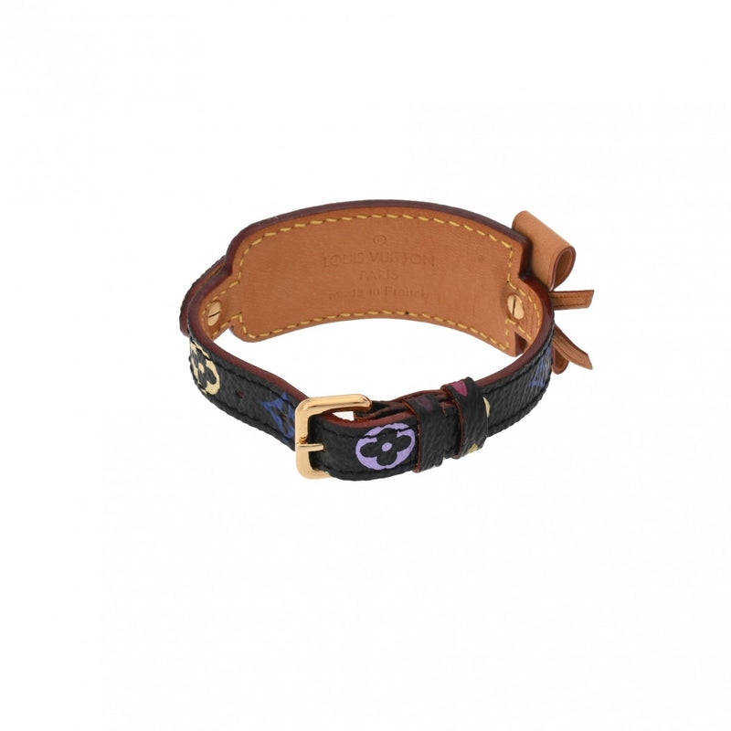 ルイヴィトンブラスレ ポルトアドレス リボン 14145 黒/マルチカラー