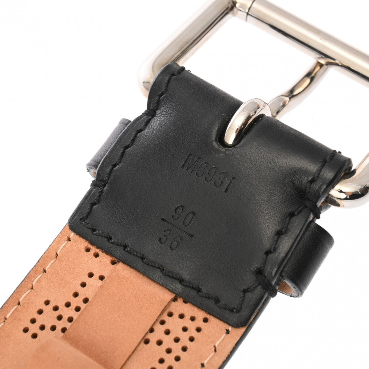 ルイヴィトンサンチュール ペルフォ サイズ90 43034 ブラック メンズ