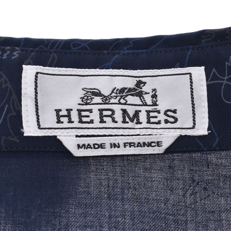 エルメス馬/ドラゴン柄 紺 メンズ 長袖シャツ HERMES – 銀蔵オンライン