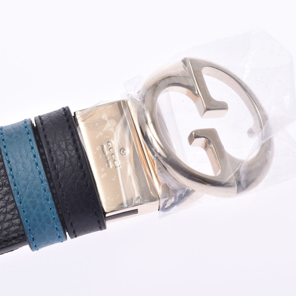 グッチリバーシブル 90cm 黒×青 メンズ ベルト 450000 GUCCI – 銀蔵