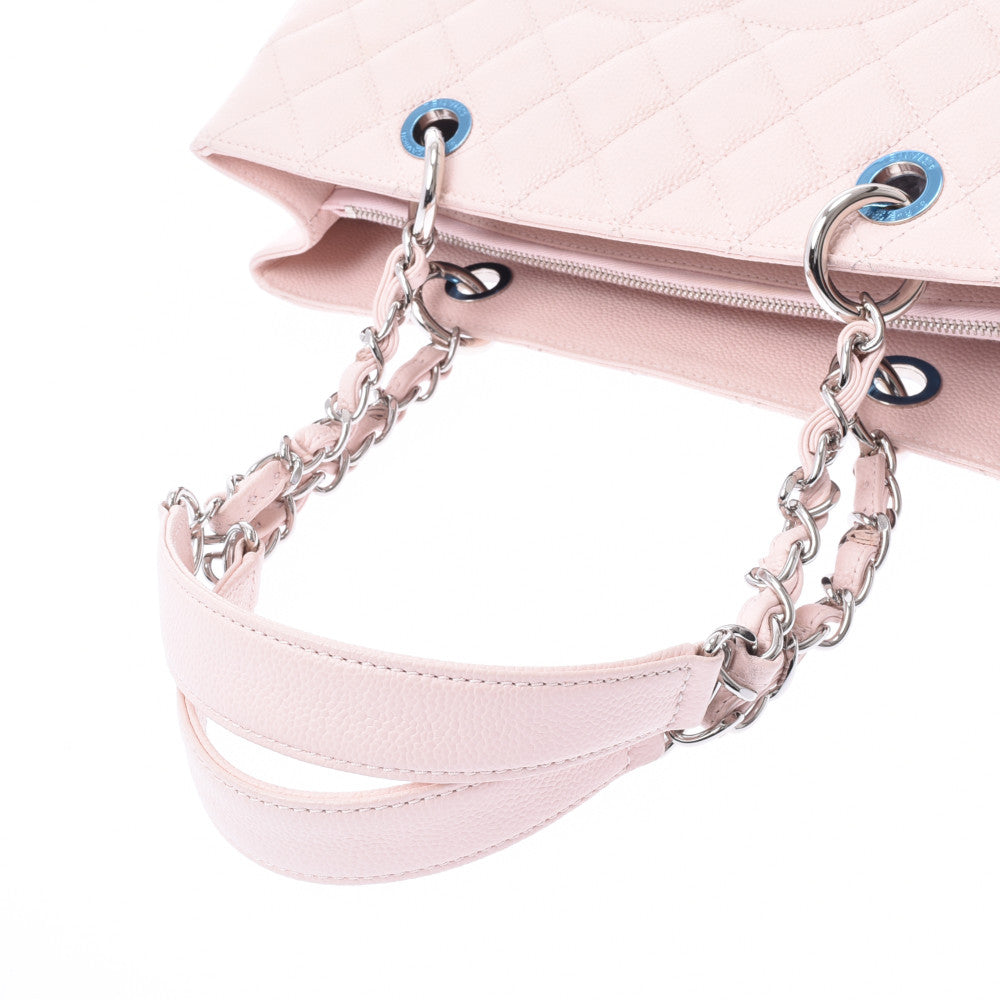 シャネルチェーントートバッグ 14143 ピンク シルバー金具 レディース