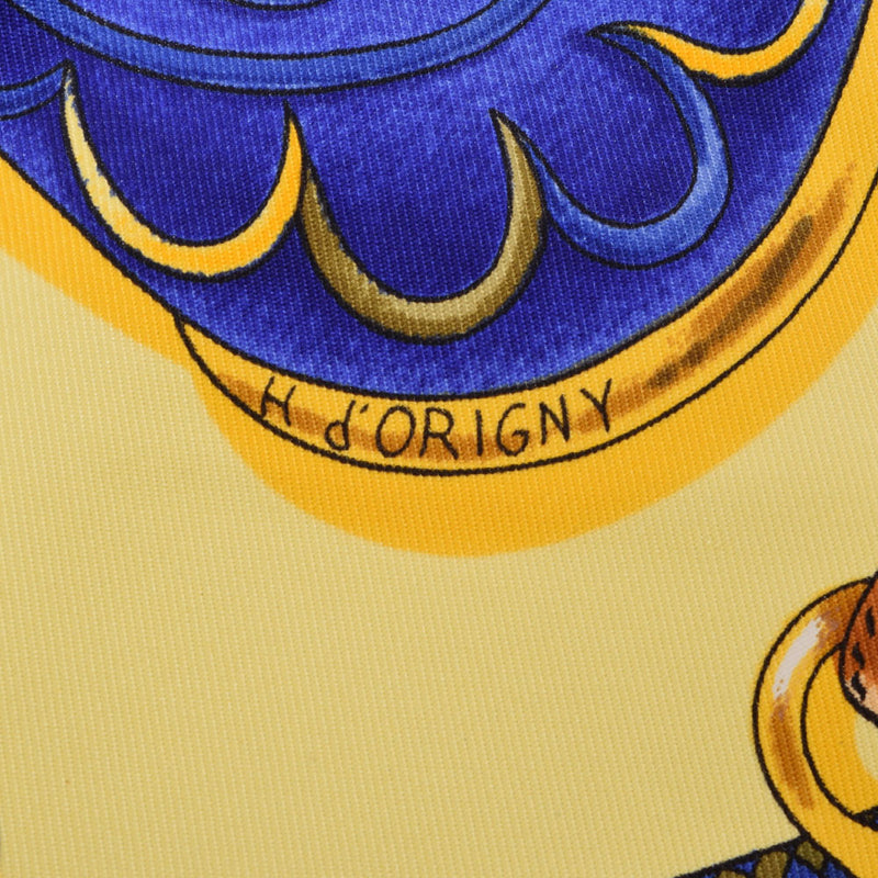 エルメスカレ90 Festival / 祭典 黄 レディース スカーフ HERMES 中古