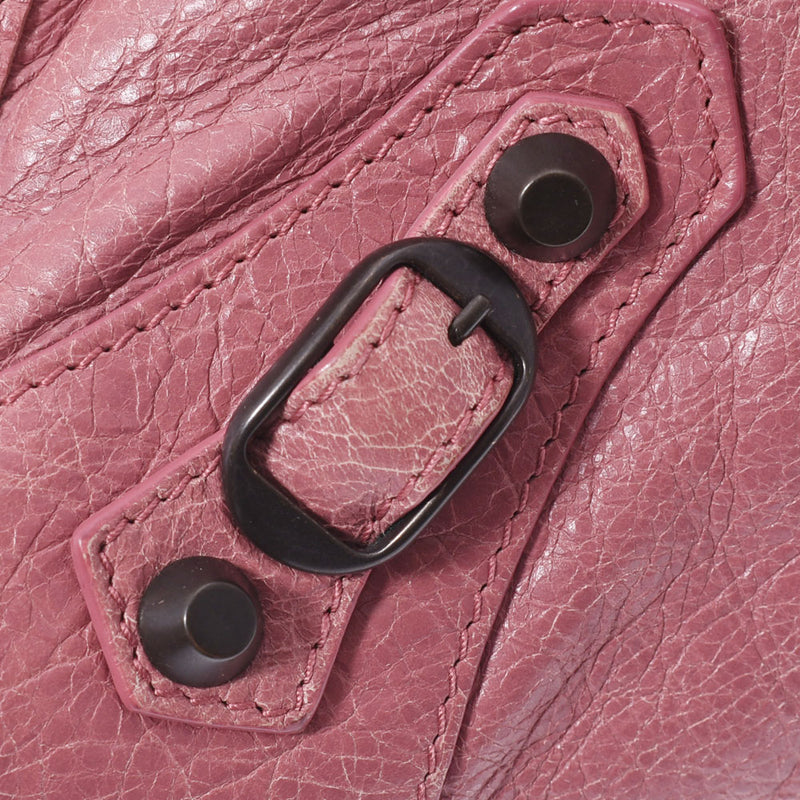 Valencia Gaza City 2way Pink Ladies Ram Skin Handbag 115748