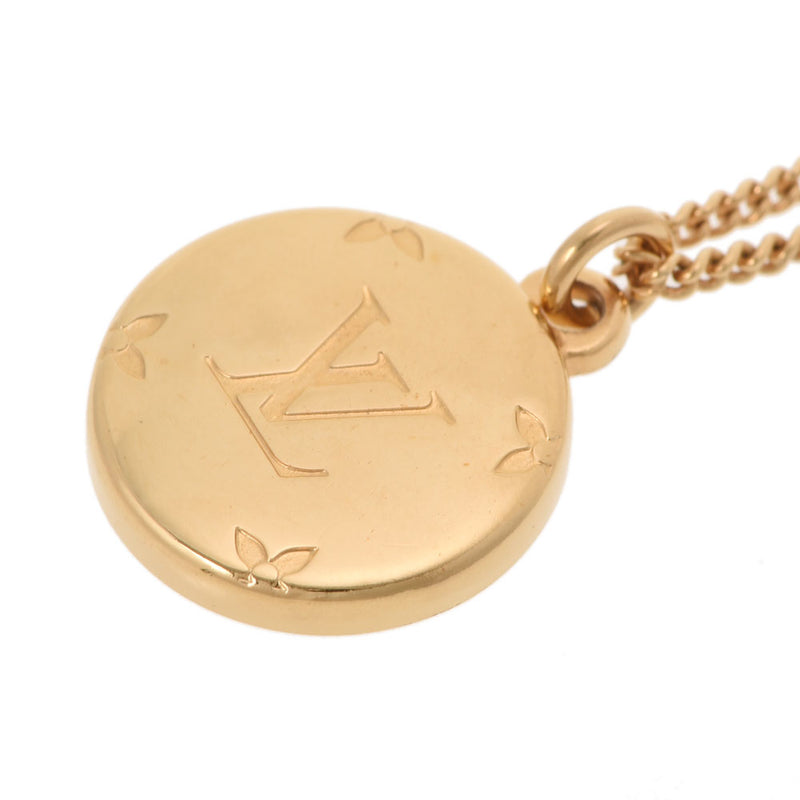 ルイヴィトンリングネックレス モノグラムM LVロゴ ゴールド ユニ