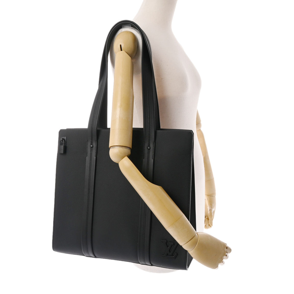 ルイヴィトンアエログラム テイクオフ トート ブラック メンズ