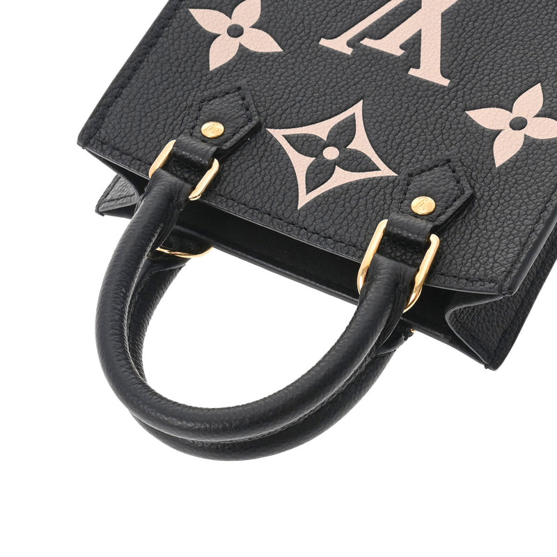 ルイヴィトンプティットサックプラ ノワール/ベージュ レディース