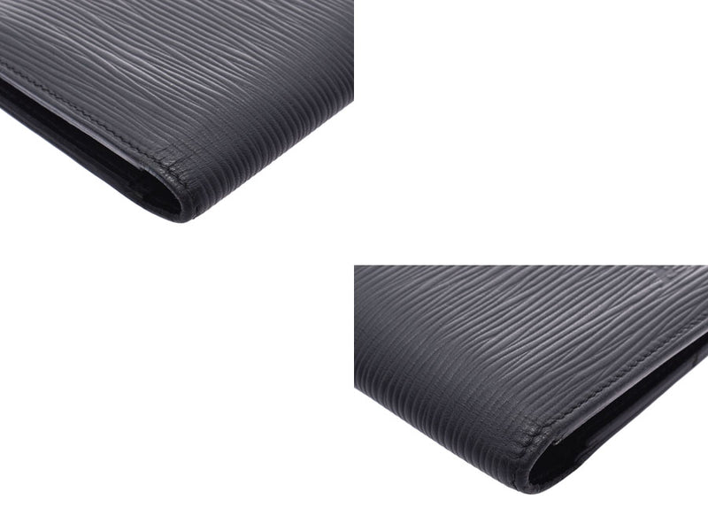 ルイヴィトン エピ ポルトフォイユ ブラザ 黒 M60622 メンズ 本革 長