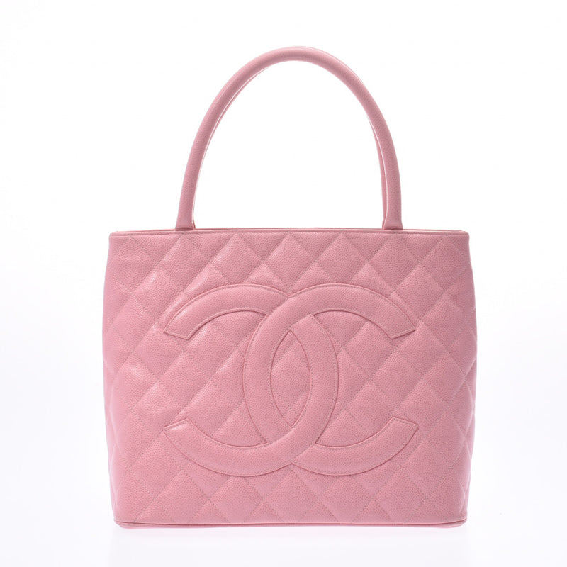 シャネル復刻トート ピンク レディース ハンドバッグ CHANEL 中古