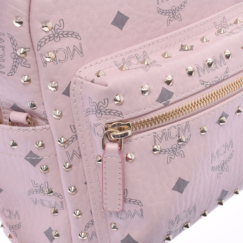 エムシーエムヴィセトス バックパックミニ スタッズ ピンク レディース
