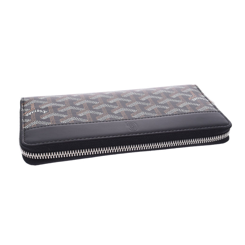 Goyard Matignon GM Round Zipper Wallet Black / Black Unisex Wallet