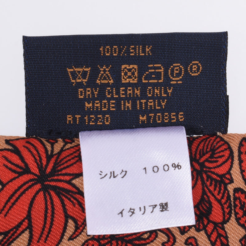 ルイヴィトンバンドー BB ジュドゥルイ 赤 レディース スカーフ M70856