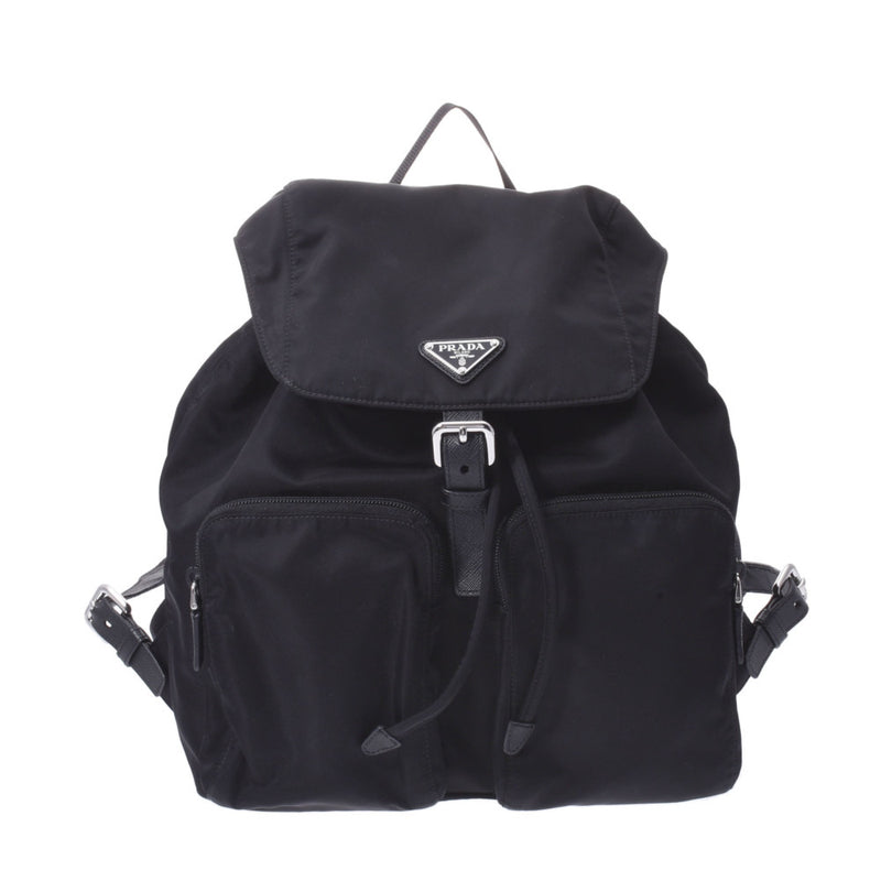 プラダバックパック 黒 ユニセックス ナイロン リュック・デイパック