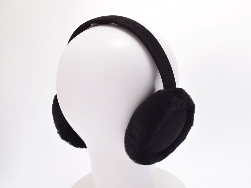 アグ Wクラシック イヤーマフ 黒 レディース シープスキン 耳あて