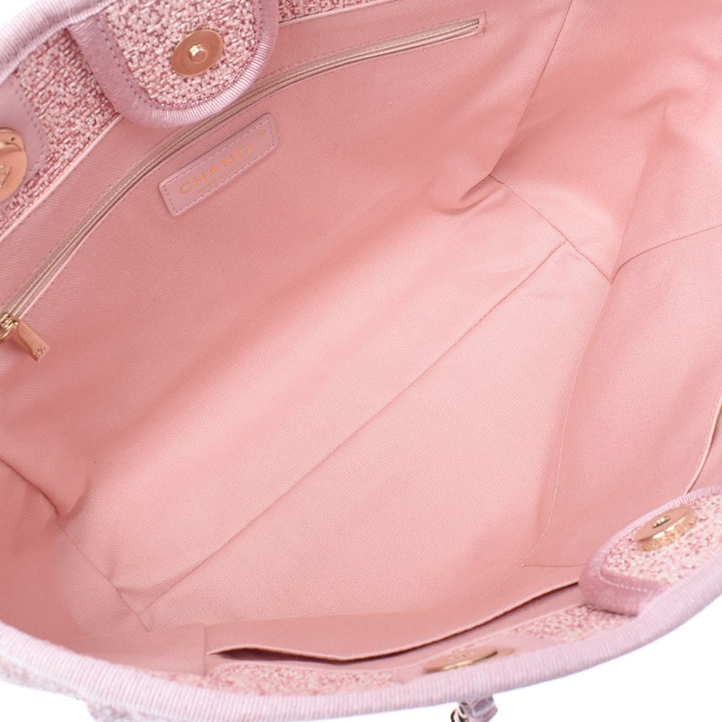 シャネルドーヴィル トート MM ピンク レディース トートバッグ CHANEL