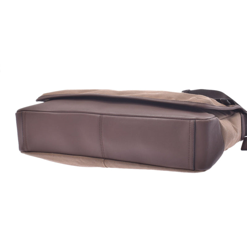 コーチメッセンジャーバッグ アウトレット 茶 メンズ ショルダーバッグ