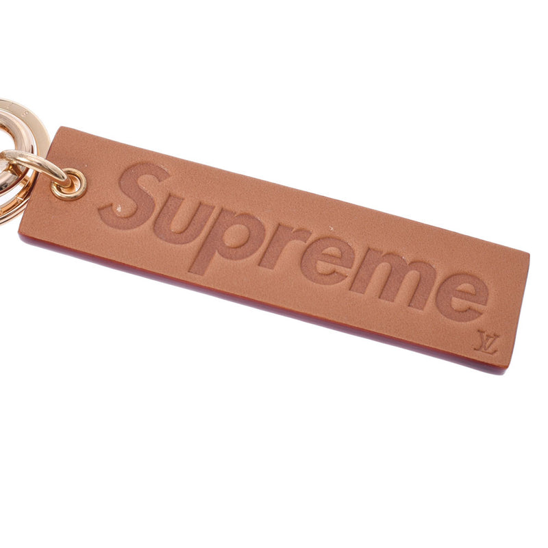 ルイヴィトンSupremeコラボ ダウンタウン キーリング ブラウン