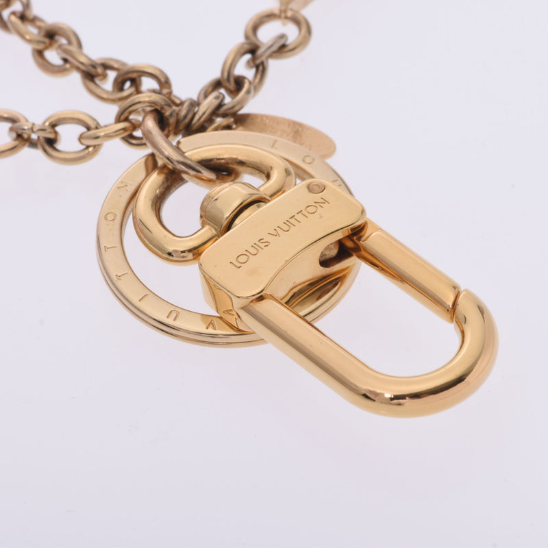 ルイヴィトンポルトクレ カラーライン バックチャーム ピンク ゴールド