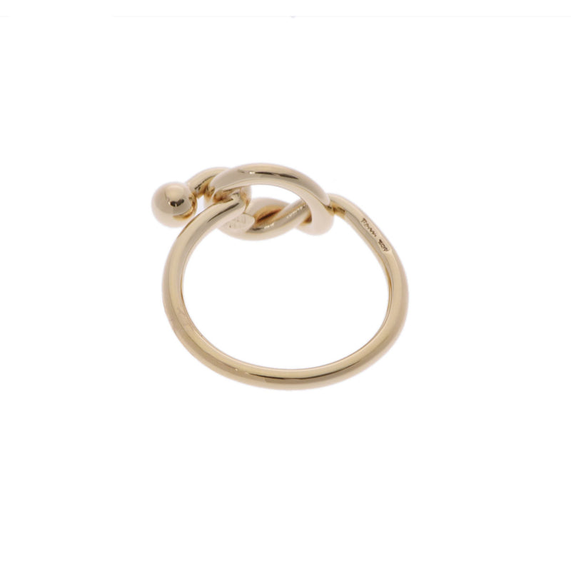 ティファニーフック&アイ リング レディース K18イエローゴールド