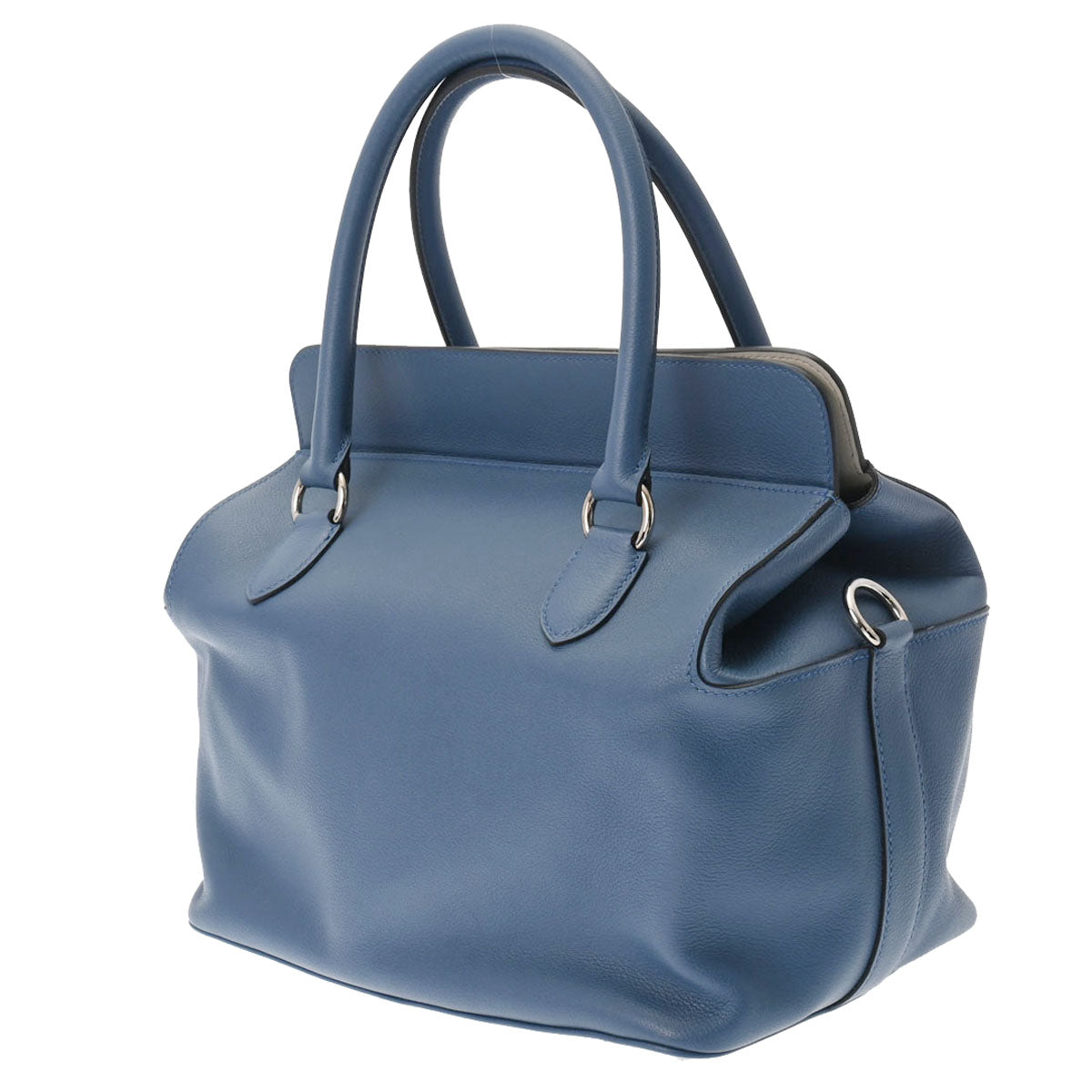 エルメスツールボックス 26 ヴェルソ ブルーアガット/パールグレー