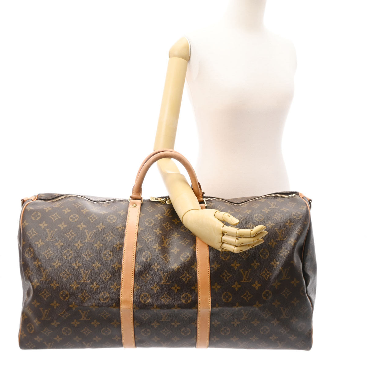 ルイヴィトンキーポル バンドリエール 60 14145 ブラウン ユニセックス