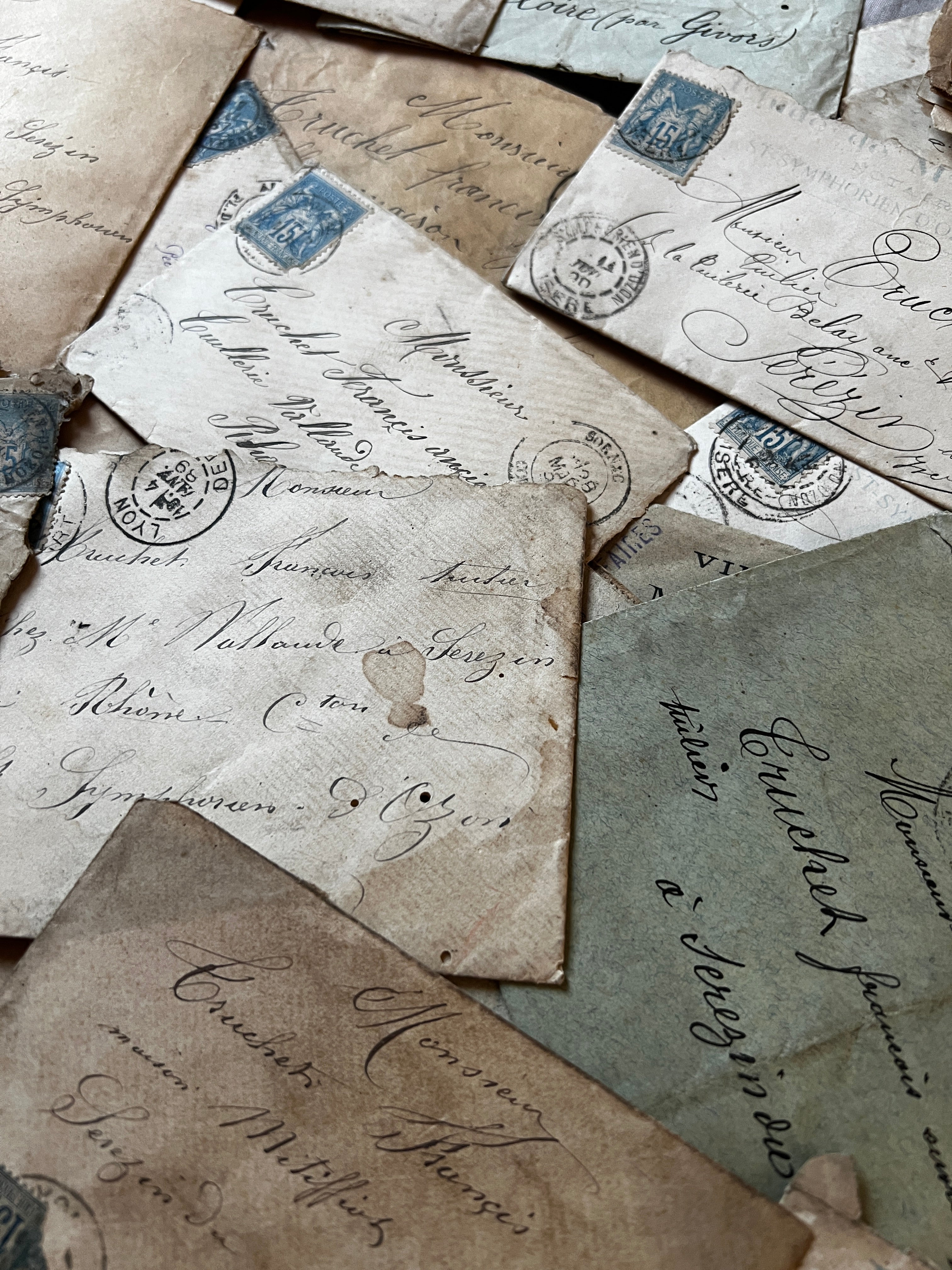 19世紀の手紙束(封筒) – France Antique 銀色アンティーク