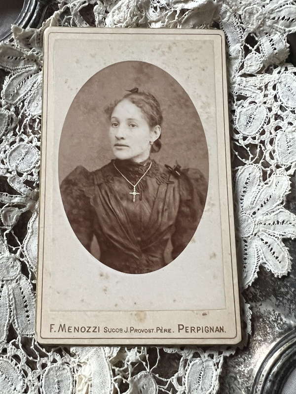 名刺版写真 カルトドヴィジット – France Antique 銀色アンティーク