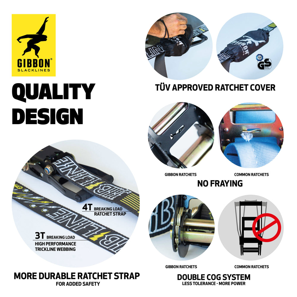 ジブライン XL ツリーウェアセット | GIBBON スラックライン – GIBBON