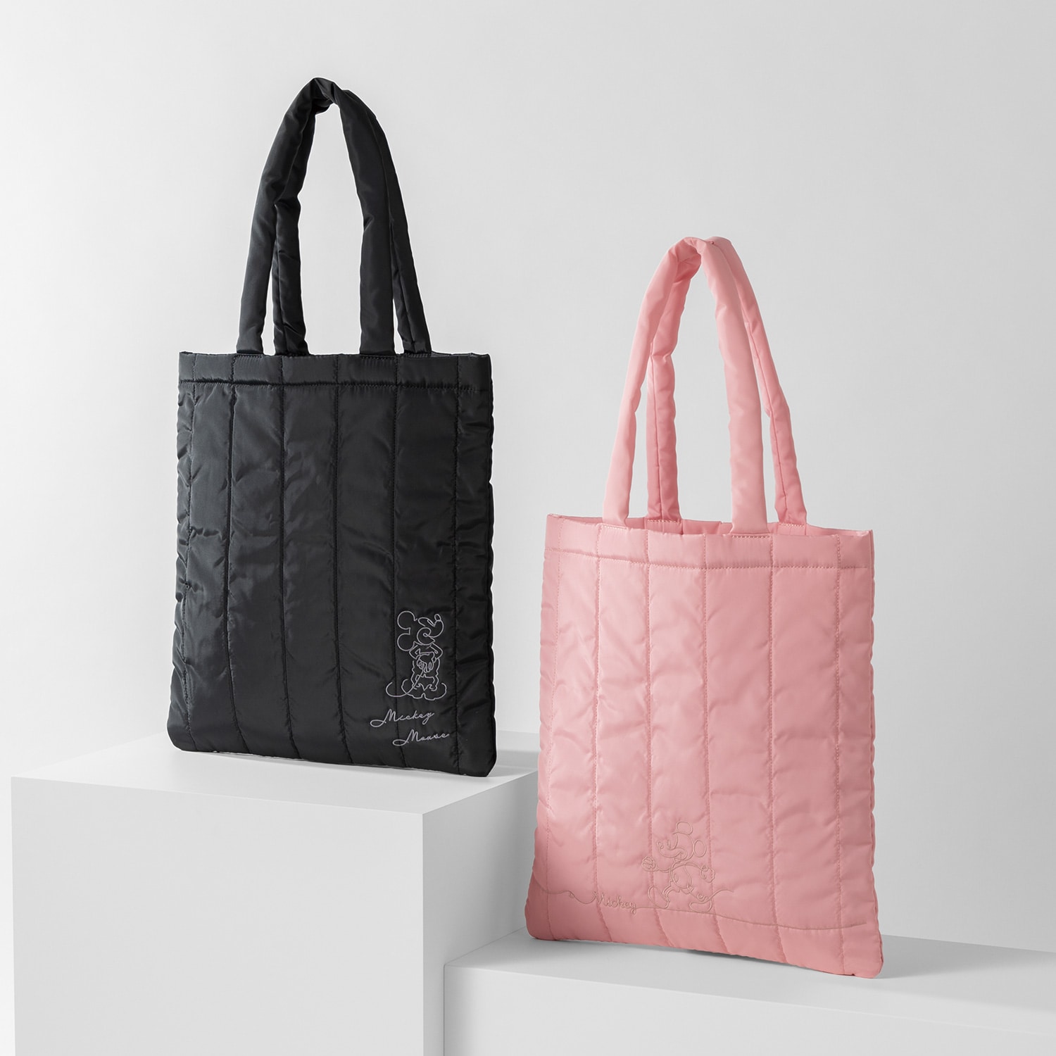 ディズニー ミッキーマウス キルティングトートバッグ(ピンク)【eGift