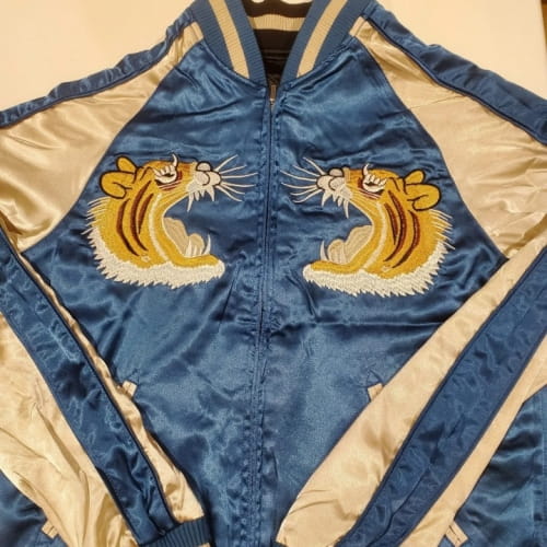 虎横須賀柄刺繍リバーシブルスカジャン | 神奈川みやげっと - 神奈川の