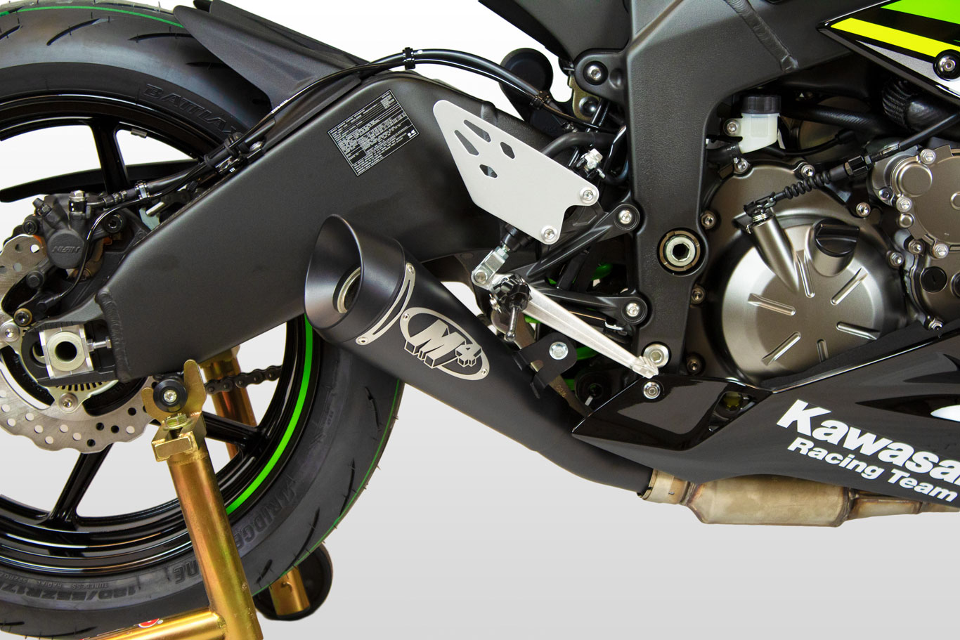 即納 M4 Exhaust ZX-6R 2009-2026 スリップオン GP19 ブラック