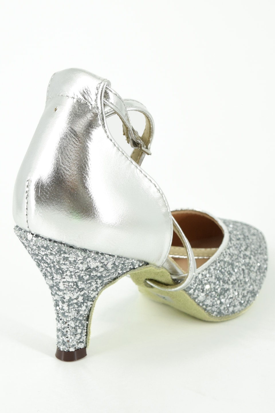 7cmヒール】レディース パーティーシューズ 203 シルバー 社交ダンス
