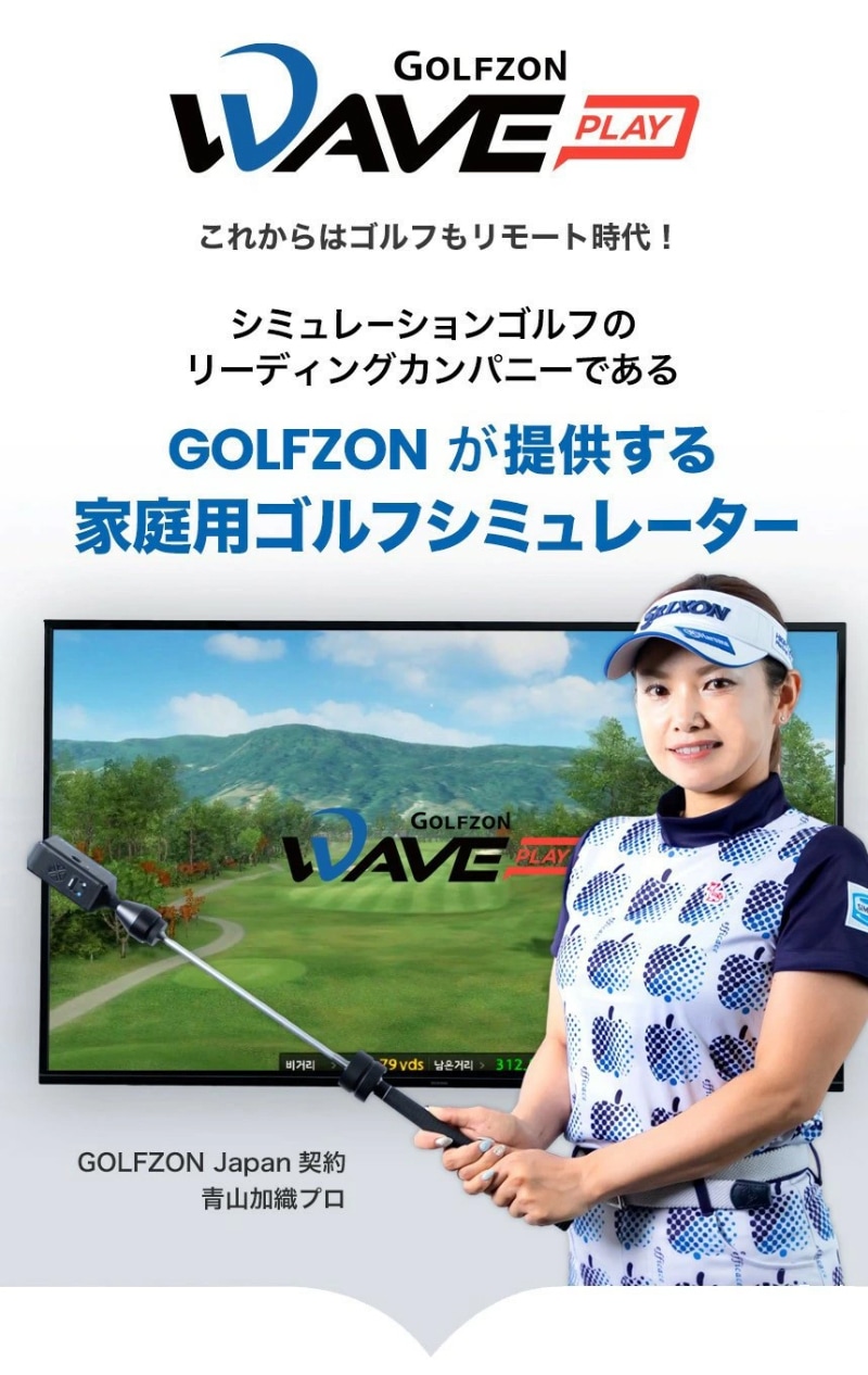 GOLFZON ゴルフゾン WAVEPLAY 家庭用 ゴルフシミュレーター ウェーブ