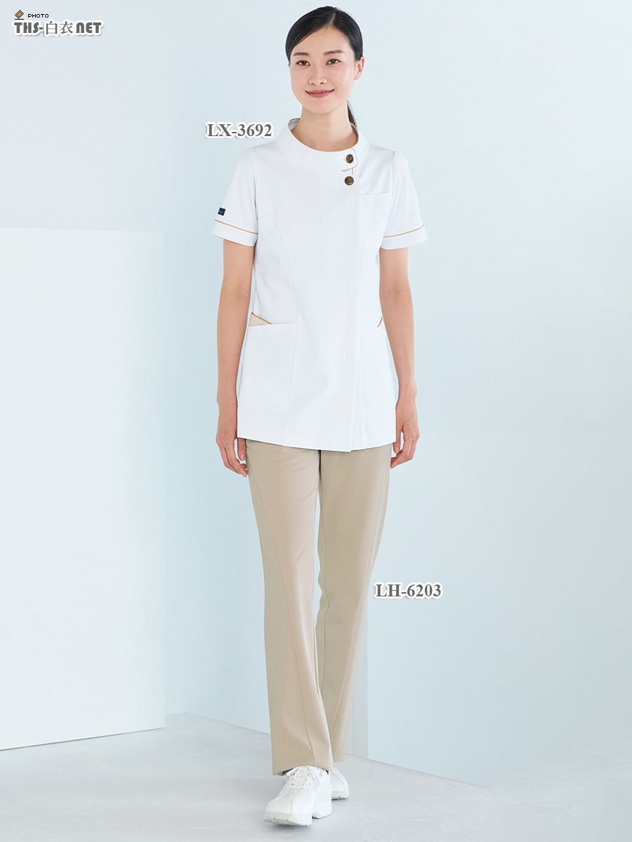 女子パンツ(脇ゴム)[ナガイレーベン製品] LH-6203｜THS-白衣通販・販売