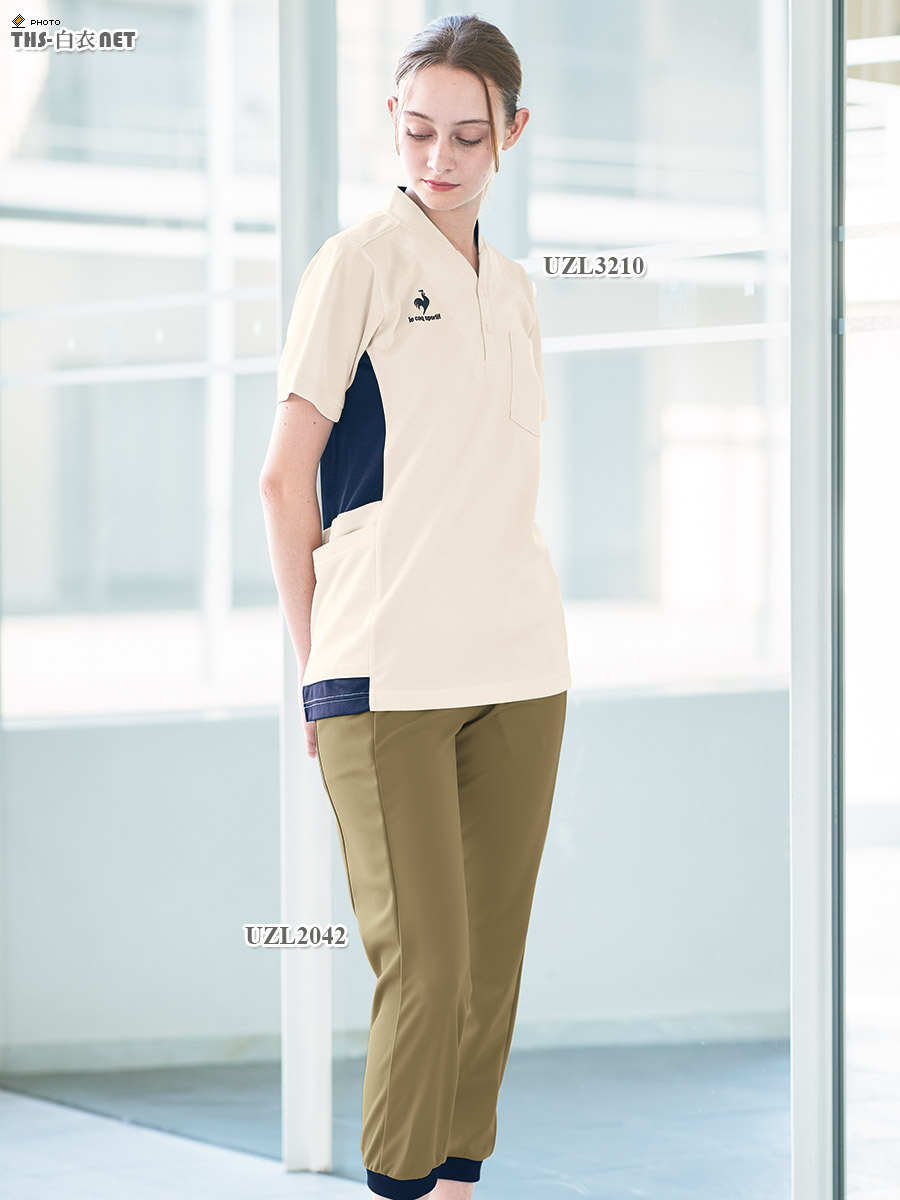 ルコックスポルティフユニセックスニットシャツ半袖[明石S.U.C.製品